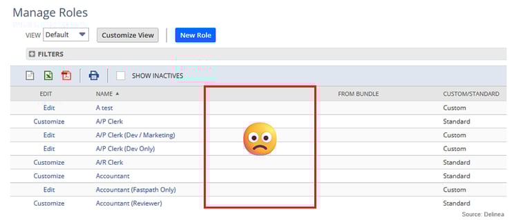Manage Roles screenshot with the description missing