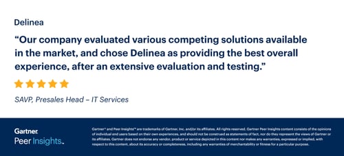 Delinea Gartner Peer Insights Review 2025 |  Best overall experience