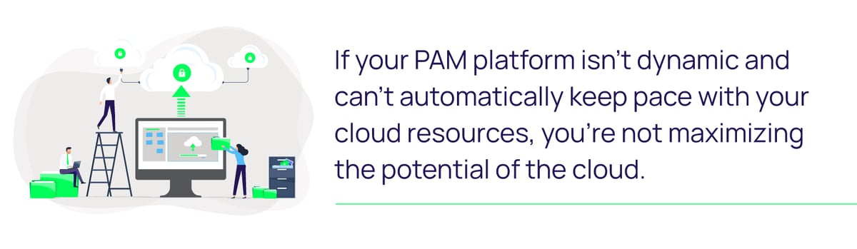 Choose a dynamic PAM platform that keeps pace with your cloud resources
