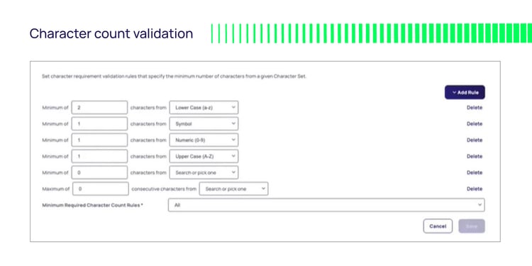 Character Count Validation