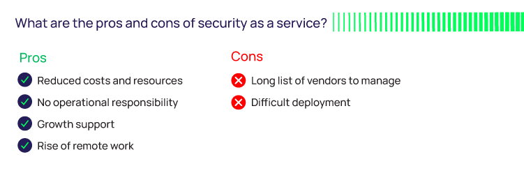 Pros and Cons of Security as a Service