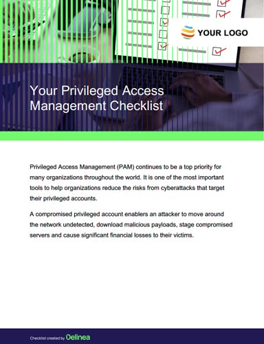 Privileged Access Management Checklist | Customizable