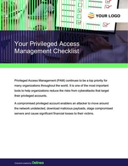Privileged Access Management Checklist
