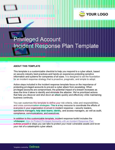Privileged Account Incident Response Plan Template