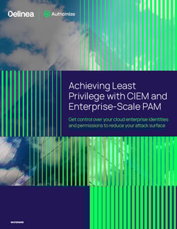 Cover: Achieving Least Privilege with CIEM and Enterprise-scale PAM Cover: Achieving Least Privilege with CIEM and Enterprise-scale PAM
