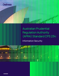 Australian Prudential Regulation Authority APRA Standard CPS 234