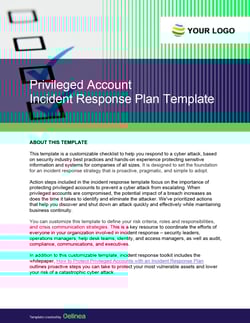 Cybersecurity Incident Response Plan Template - Cover Cybersecurity Incident Response Plan Template - Cover