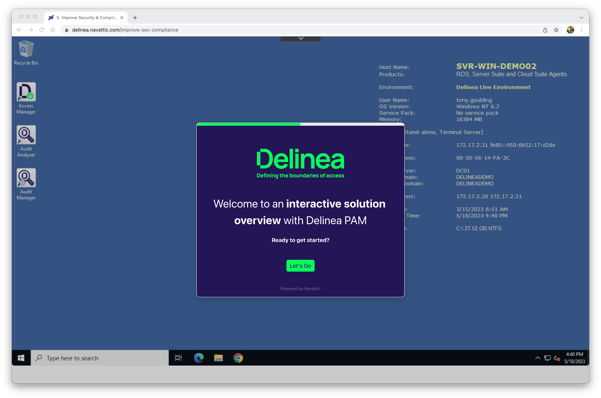 delinea-screenshot-server-pam-demos