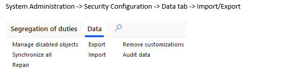 Fastpath Security Designer for D365FO - migrating data