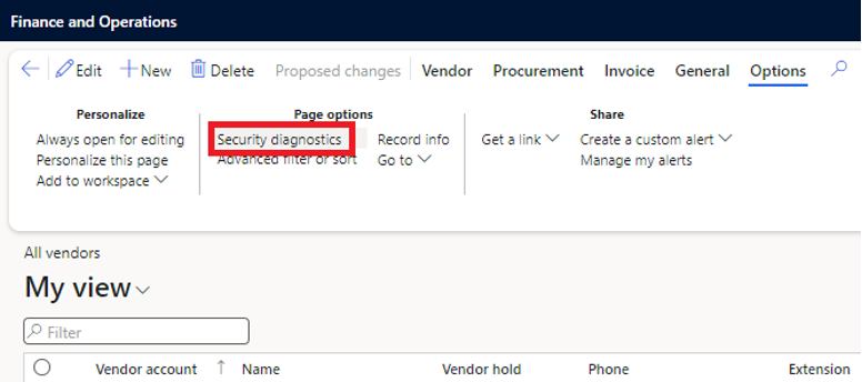D365FO Security Diagnostics