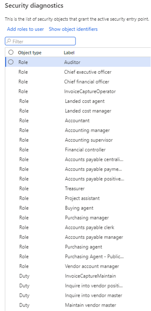 D365FO Security Diagnostics Layers