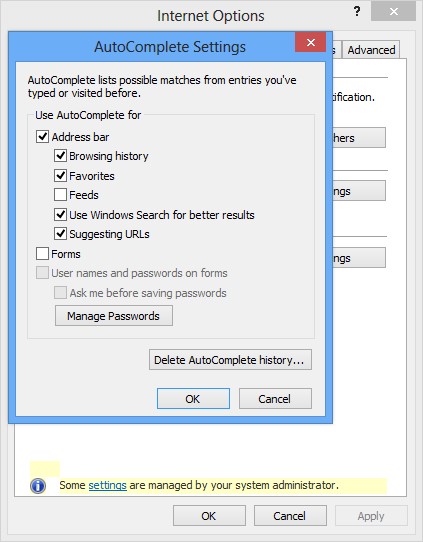 Prevent Users from enabling Auto Complete