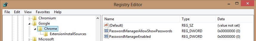 Disable Password Caching in Google Chrome - Google Chrome Password Manager can be disabled through Windows GPO