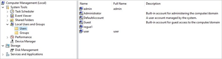 Computer Management Local Users and Groups