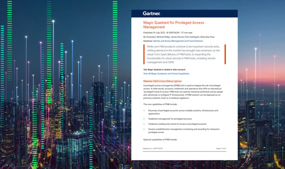 Gartner Magic Quadrant for PAM