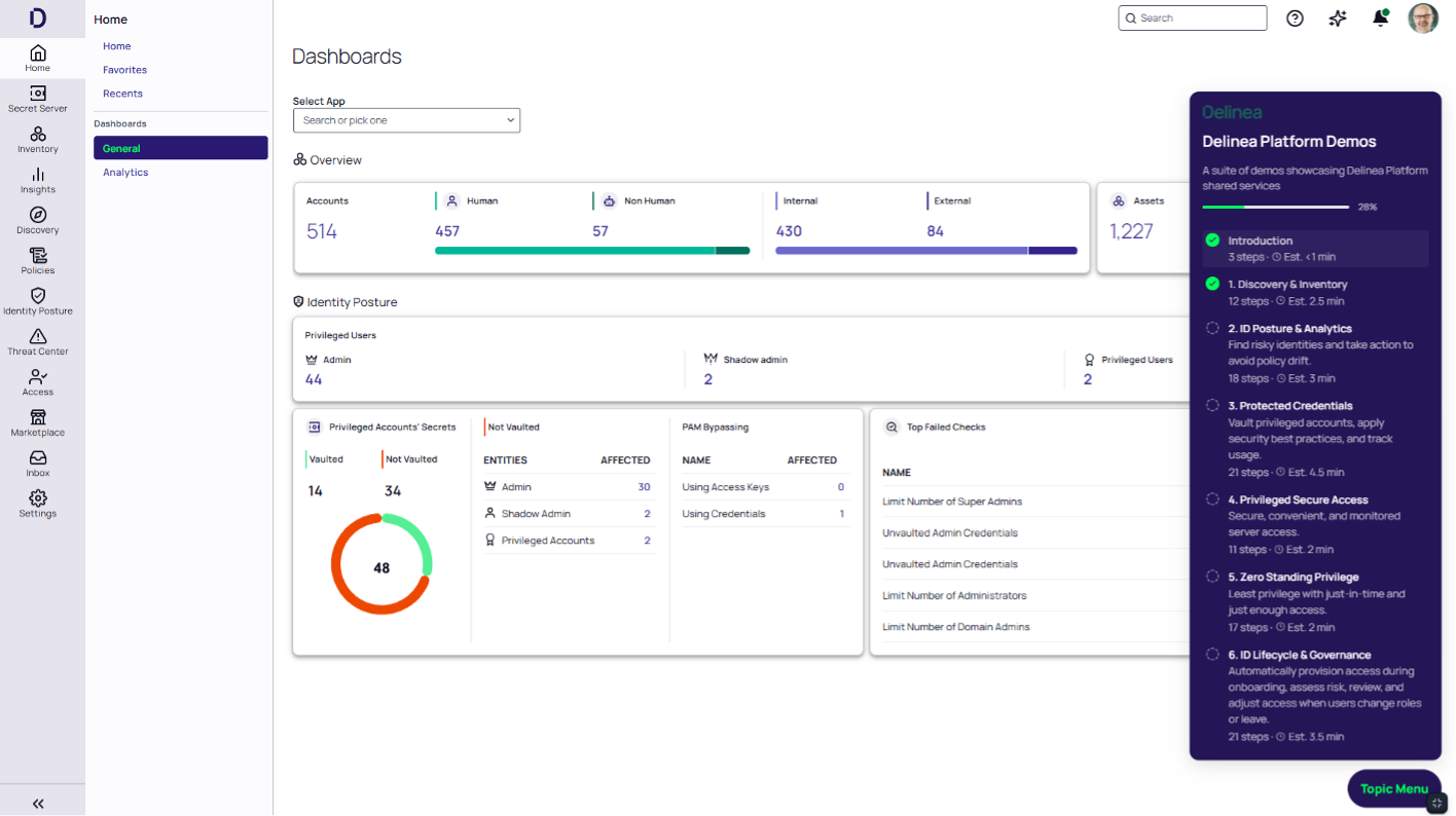 Delinea Platform Interactive Demo