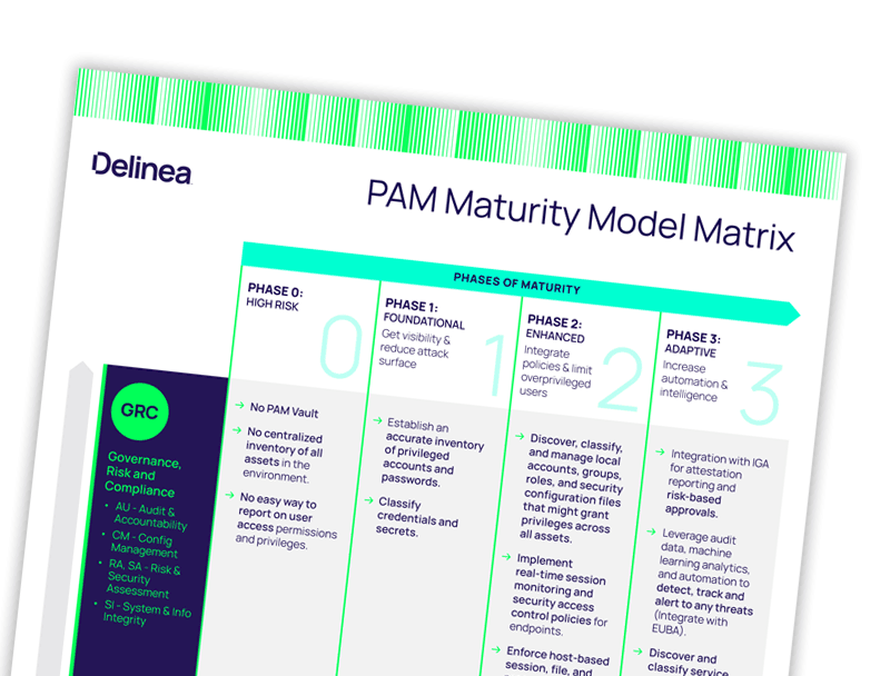 PAM Maturity Model Matrix
