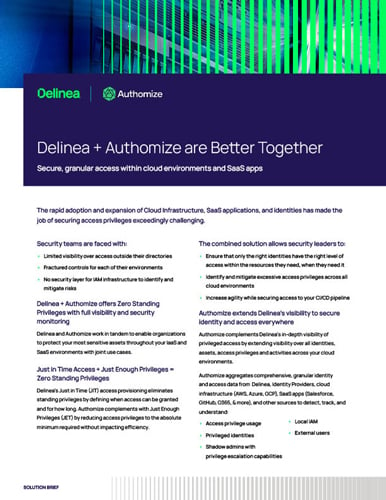 Delinea + Authomize are Better Together