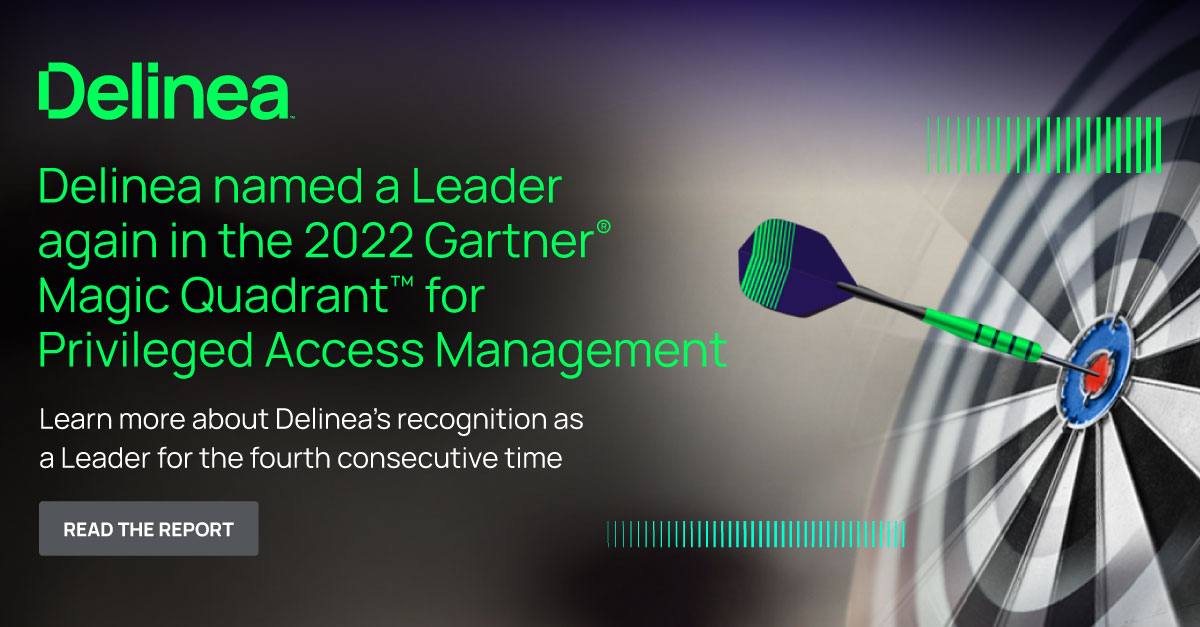 Gartner Magic Quadrant PAM Delinea Positioned as a Leader