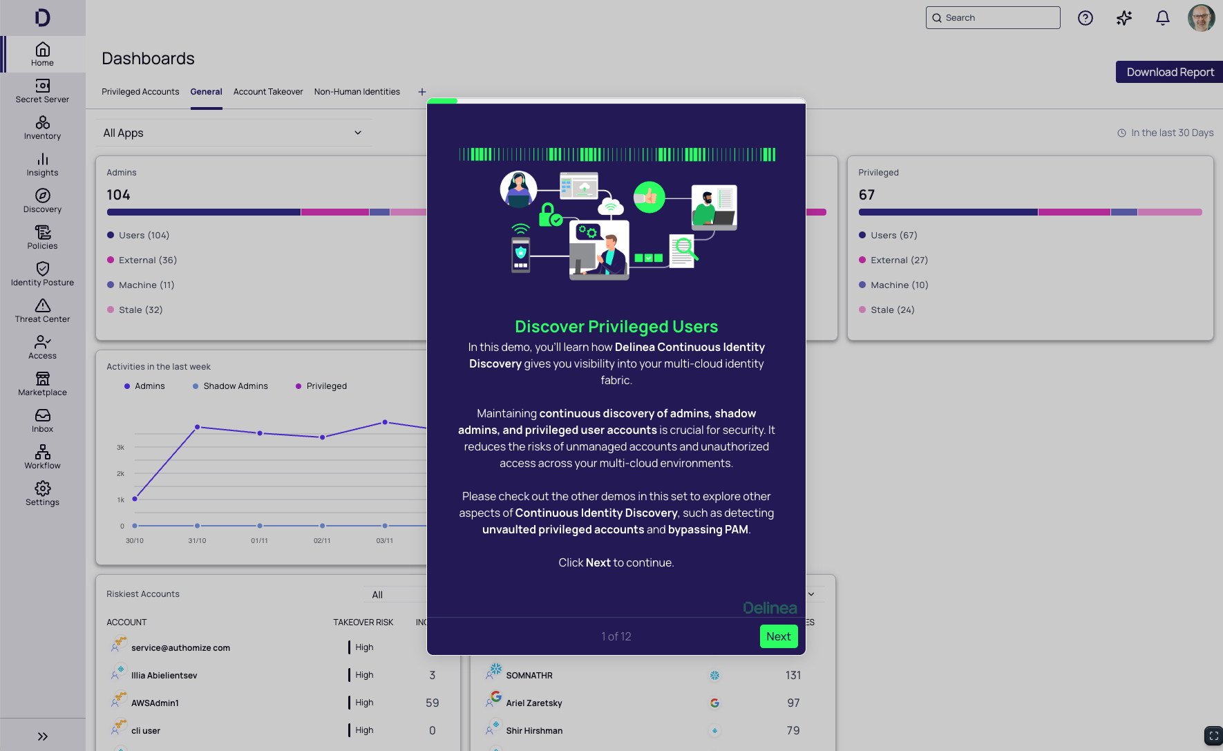 Continuous Identity Discovery Interactive Demo