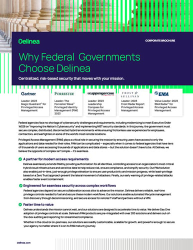 Why the Federal Government Chooses Delinea