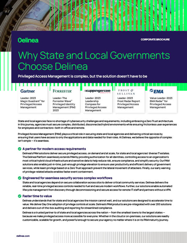 Why State and Local Governments Choose Delinea