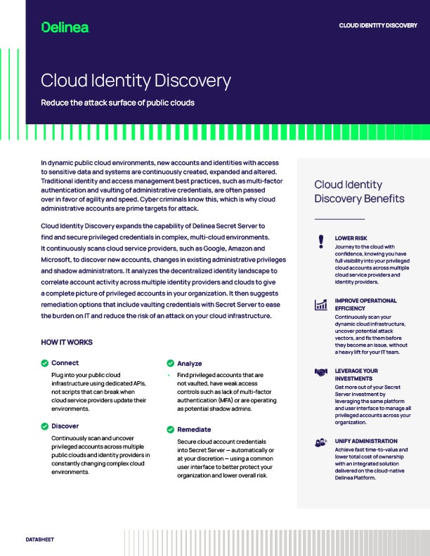 Cloud Identity Discovery