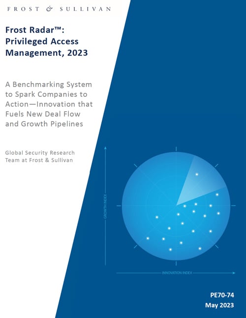 Rapport 2023 Frost & Sullivan: Frost Radar™ sur la gestion des accès à privilèges