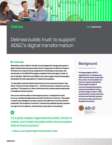 Delinea builds trust to support AD&C's digital transformation
