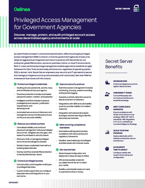 Privileged Access Management for Government Agencies