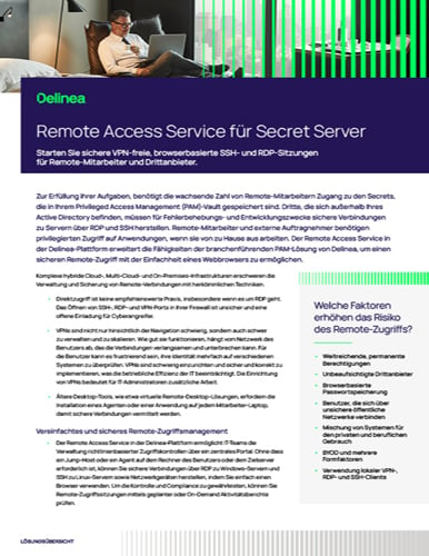 Remote Access Service für Secret Server