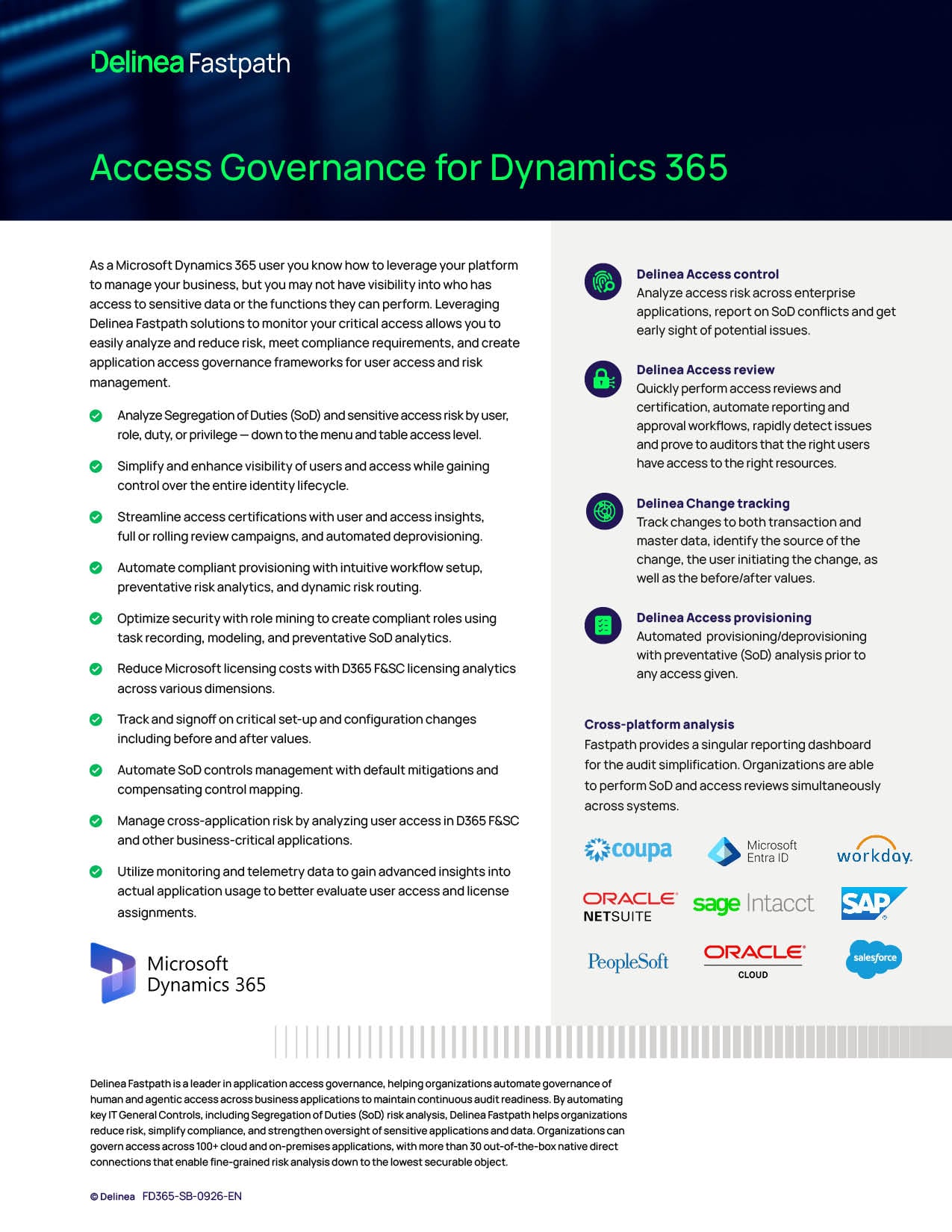 Access Governance for Dynamics 365 F&SC | Fastpath
