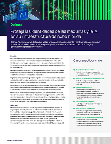 Proteja las identidades de las máquinas y la IA en su infraestructura de nube híbrida