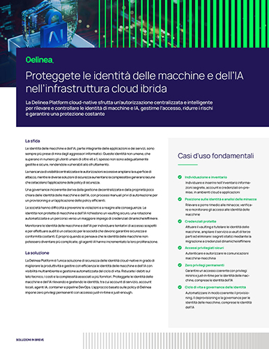 Proteggete le identità delle macchine e dell`IA nell`infrastruttura cloud ibrida