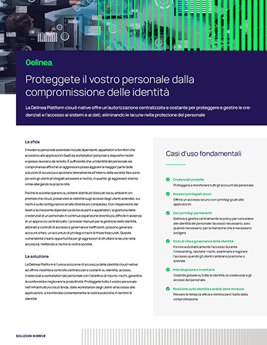 Proteggi il tuo personale dalla compromissione dell`identità