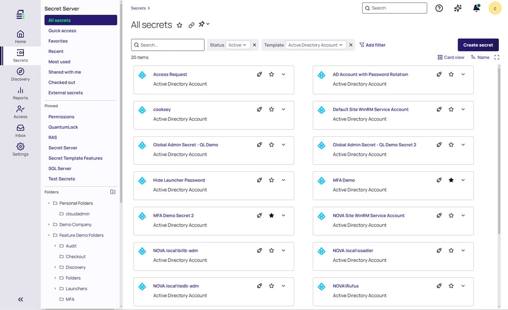delinea-screenshot-ss-secret-list