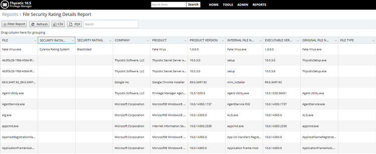 Get complete application control management with CylancePROTECT and